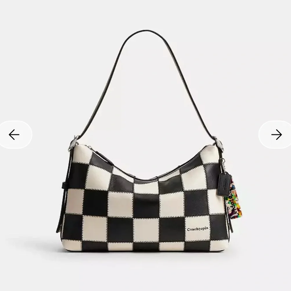 Coach black chalk alter ego Black and White Checkered Women's Bag - Picture 1 of 3